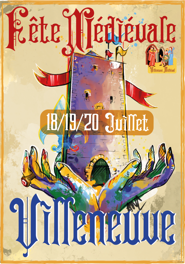 Affiche_villeneuve_medieval_arts_n_cartes