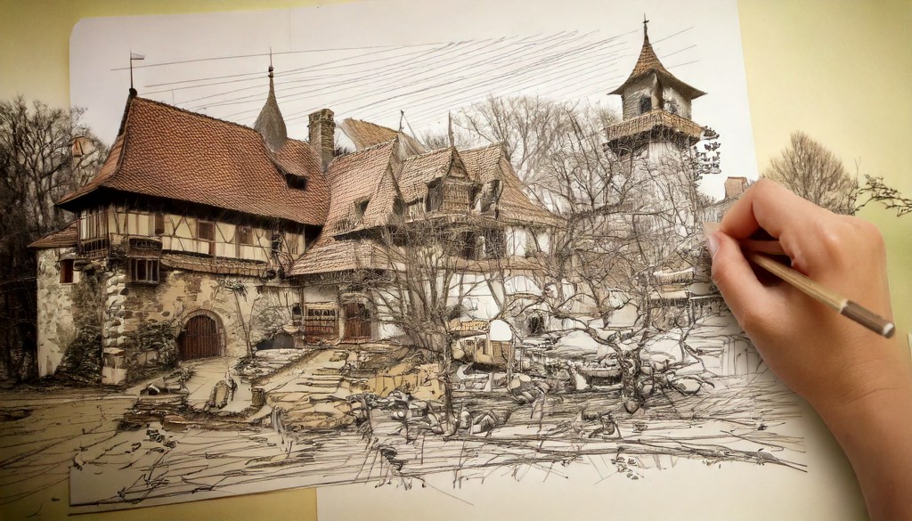 dessin_concours_medieval_villeneuve_medieval